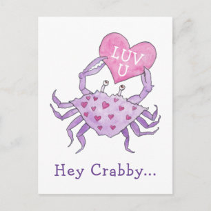 Carte postale Crabby Valentine