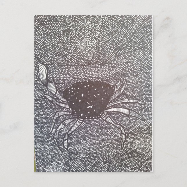 Carte Postale crabe (Devant)
