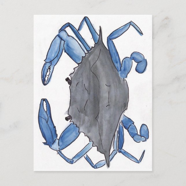 Carte Postale Crabe bleu (Devant)