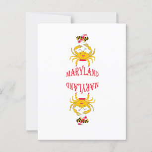 Carte Postale Crabe dans le Maryland