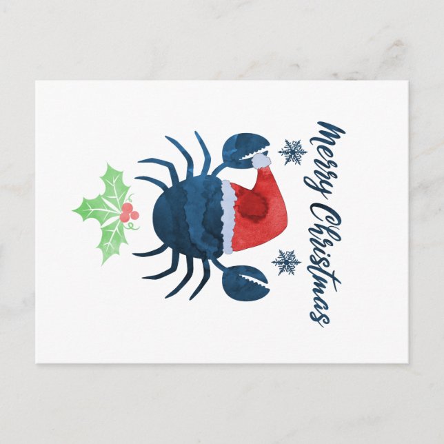Carte Postale Crabe de Noël (Devant)