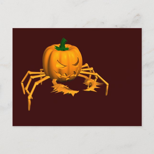 Carte Postale Crabe d'Halloween (Devant)