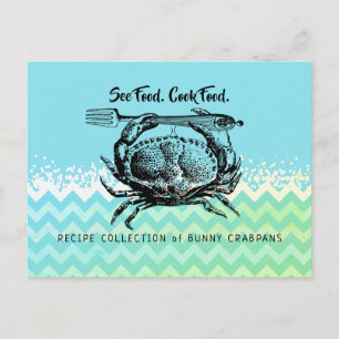 Carte Postale Crabe fruits de mer plat principal cuisine de gard