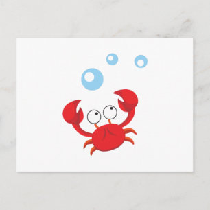 Carte Postale Crabe rouge