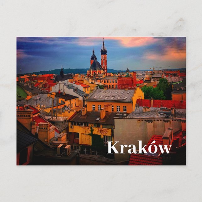 Carte Postale Cracovie Europe Pologne Polska Vieille Ville (Devant)