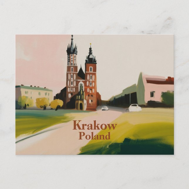 Carte Postale Cracovie Pologne (Devant)