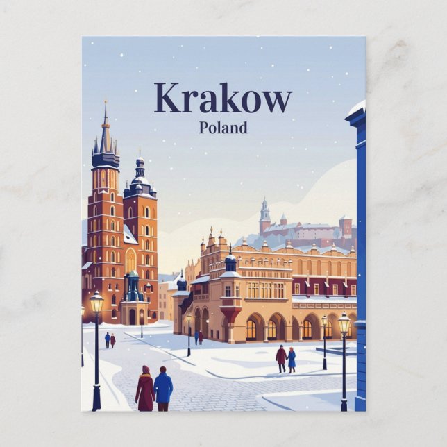 Carte Postale Cracovie, Pologne (Devant)