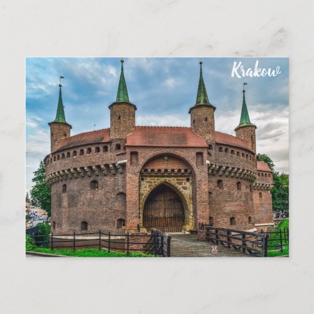 Carte Postale Cracovie Pologne Fort Barbican (Devant)