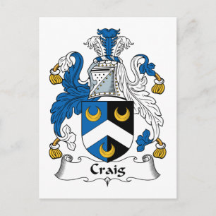 Carte Postale Craig Family Crest