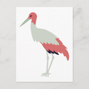 Carte Postale Crane Bird