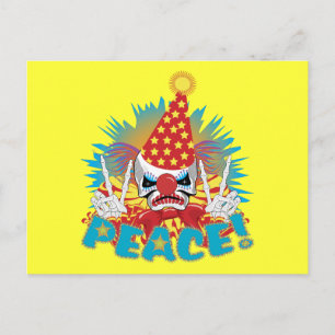 Carte Postale Crâne clown