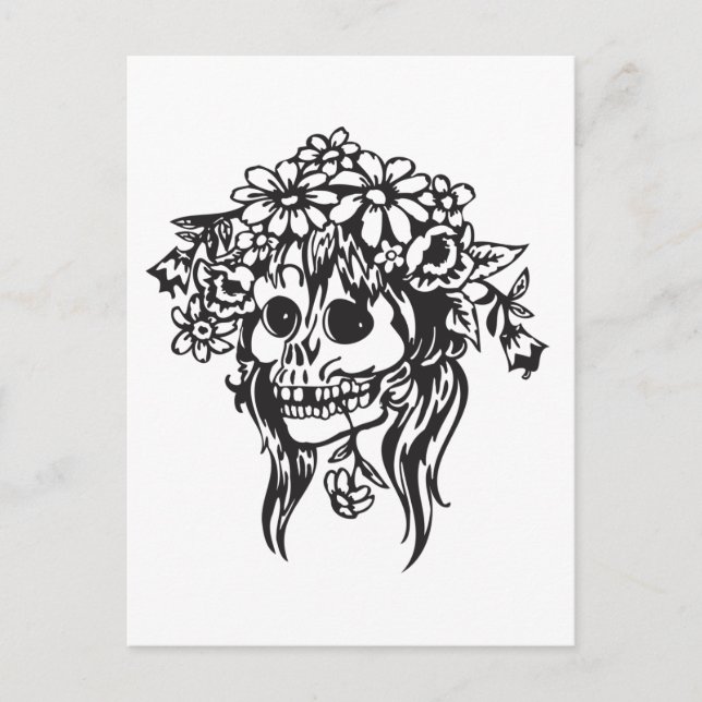 Carte Postale Crâne de mariée (Devant)