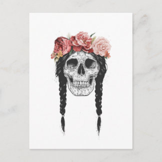 Carte Postale Crâne de printemps