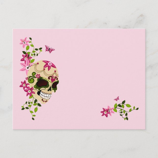 Carte Postale Crâne de sucre [Día de Muertos] (Devant)