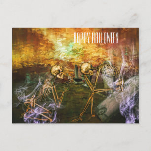 Carte Postale Crâne d'Halloween effrayant