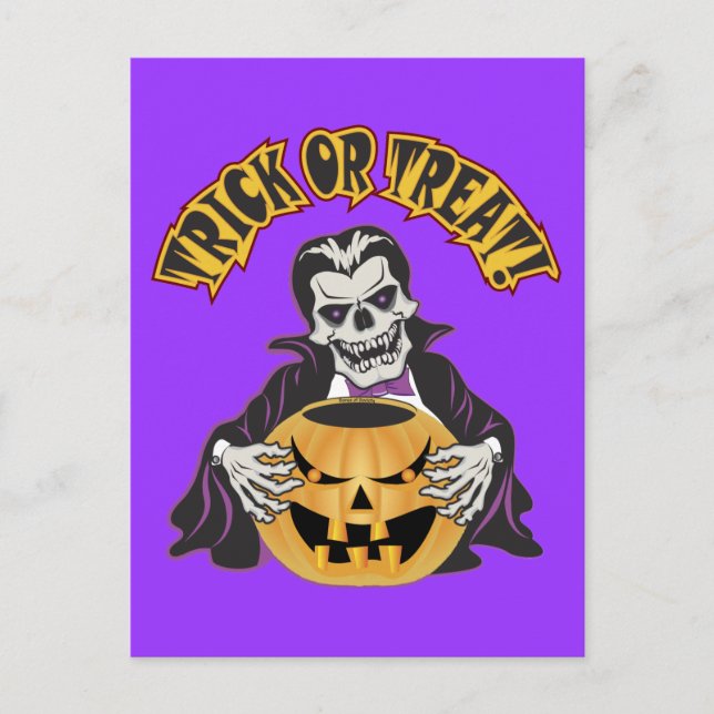 Carte Postale Crâne Dracula (Devant)