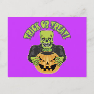 Carte Postale Crâne Frankenstein