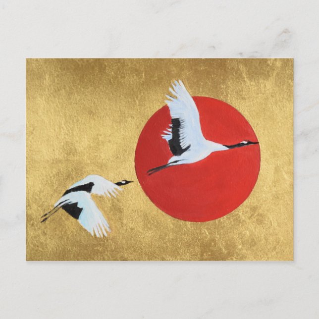 Carte Postale Crane japonaise (Devant)