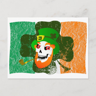 Carte Postale Crâne Leprechaun
