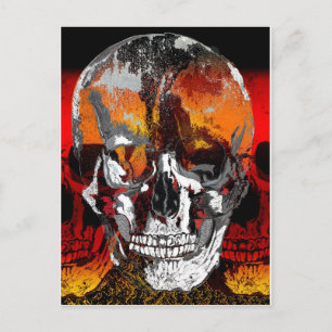 Carte Postale Crâne multiplié par trois