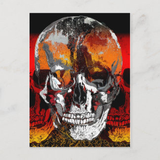 Carte Postale Crâne multiplié par trois