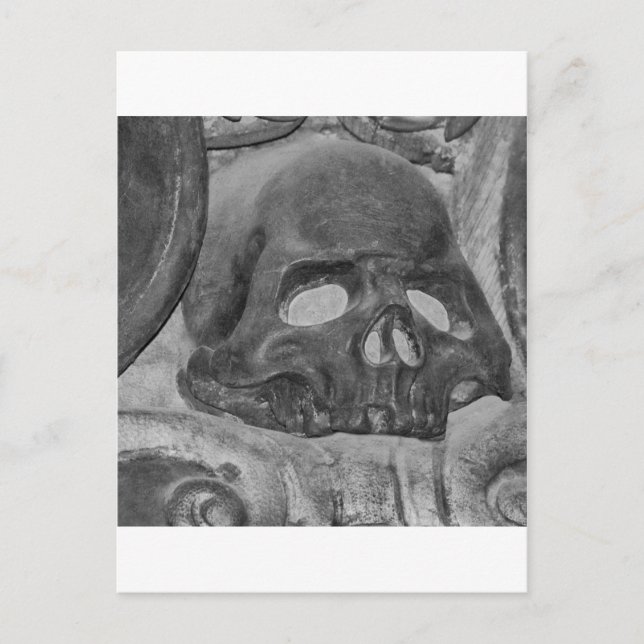 Carte Postale Crâne noir (Devant)