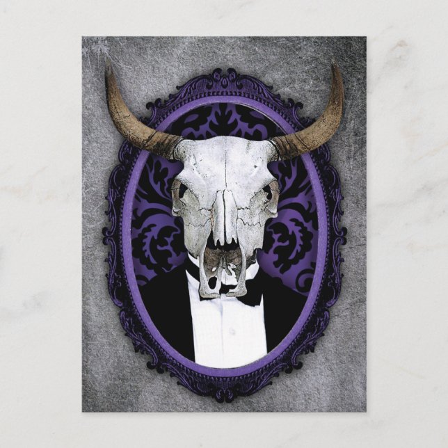 Carte Postale Crâne vintage classique (Devant)
