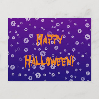 Carte Postale Crânes d'Halloween