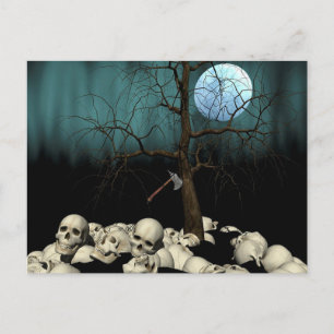 Carte Postale Crânes d'Halloween