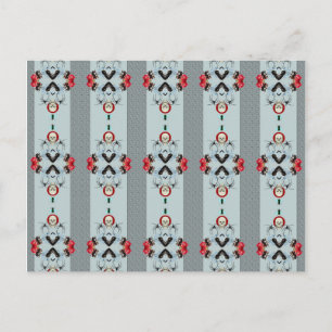 Carte postale Crânes et araignées