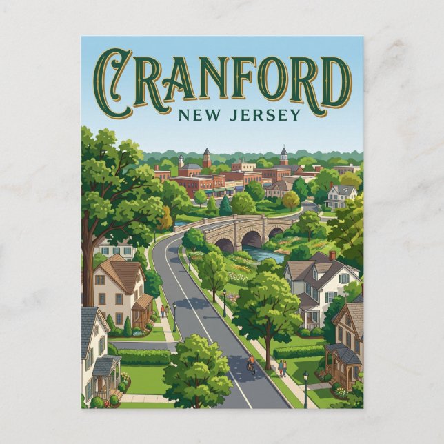 Carte Postale Cranford  New Jersey (Devant)