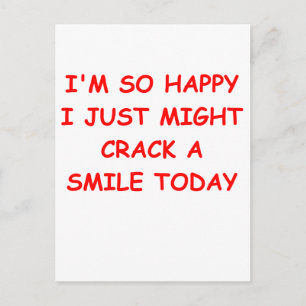 Carte Postale craquer un sourire
