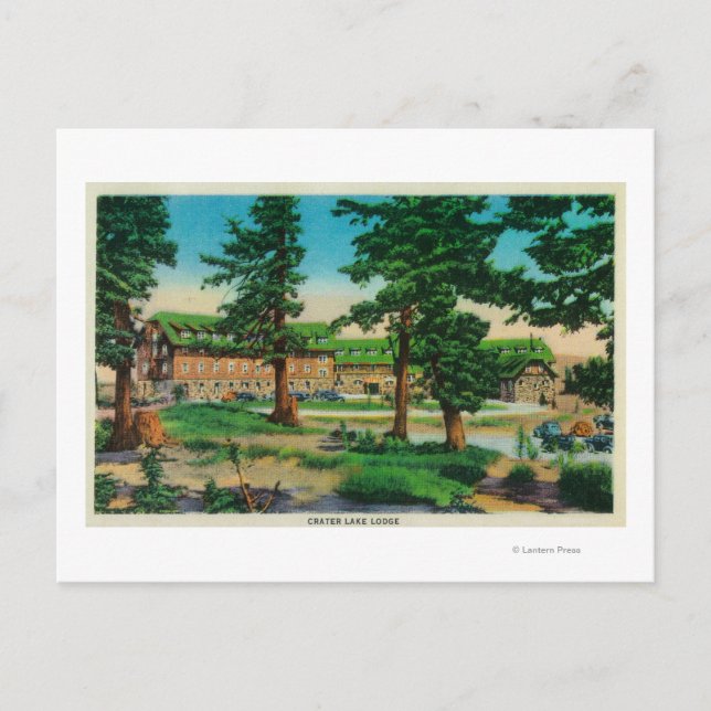 Carte Postale Crater Lake Lodge et Old Pines Crater Lake, OU (Devant)