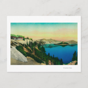Carte Postale Crater Lake Lodge surplombant le lac
