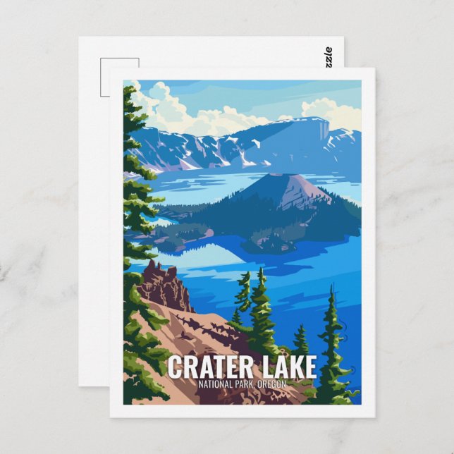 Carte Postale Crater Lake National Park Oregon USA (Devant / Derrière)