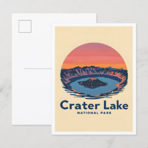 Carte Postale Crater Lake National Park Oregon USA Travel
