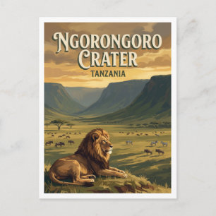 Carte Postale Cratère de Ngorongoro Karatu Tanzanie
