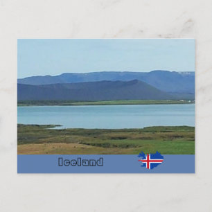 Carte Postale Cratère volcanique de Hverfjall, Islande
