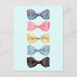 Carte Postale Cravates Bow personnalisés