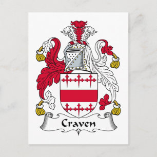 Carte Postale Craven Family Crest