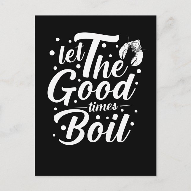 Carte Postale Crawfish boil Funny Crayfish Cooking Lobsters (Devant)