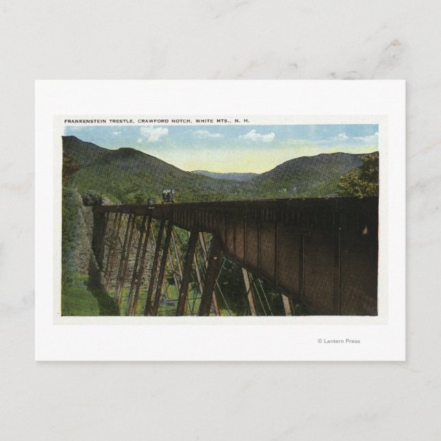Carte Postale Crawford Notch Vue sur Frankenstein Trestle (Devant)