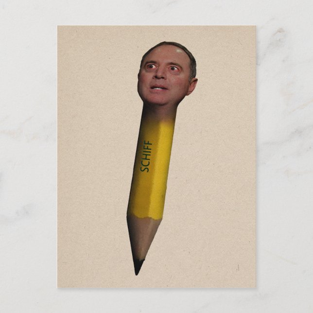 Carte Postale Crayon crayon Adam Schiff (Devant)
