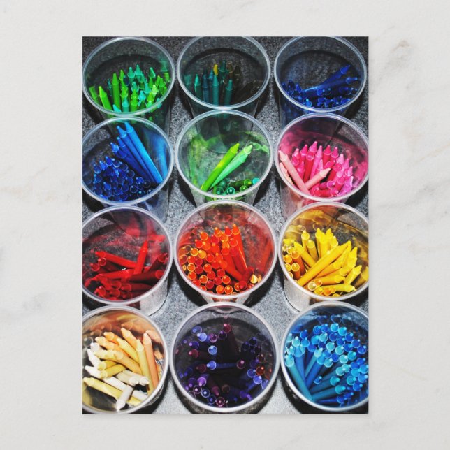 Carte Postale Crayons (Devant)