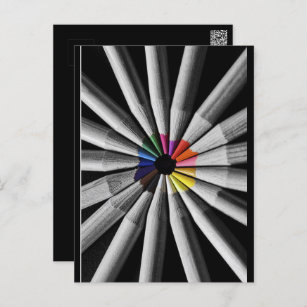 Carte Postale Crayons de spectre de couleurs
