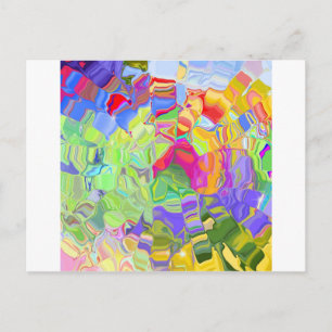 Carte Postale Crayons Melted