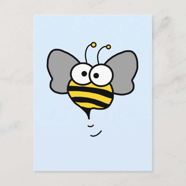 Carte Postale Crazy Bee (Devant)