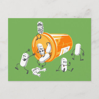 Carte Postale Crazy pilules