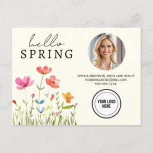 Carte Postale Cream Hello Spring Real Estate Professional