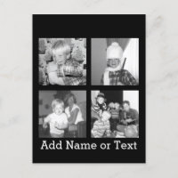 Create sur Instagram Collage with 4 photos - Black